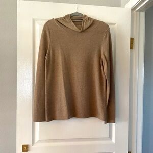 Nordstrom Collection 100% cashmere sweater deep oatmeal color L